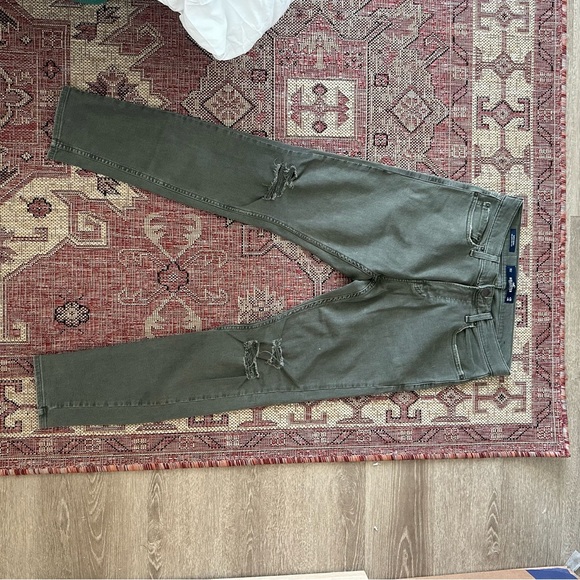 NWOT Hollister Super Skinny Epic Flex Ripped Green Jenas - Picture 5 of 5